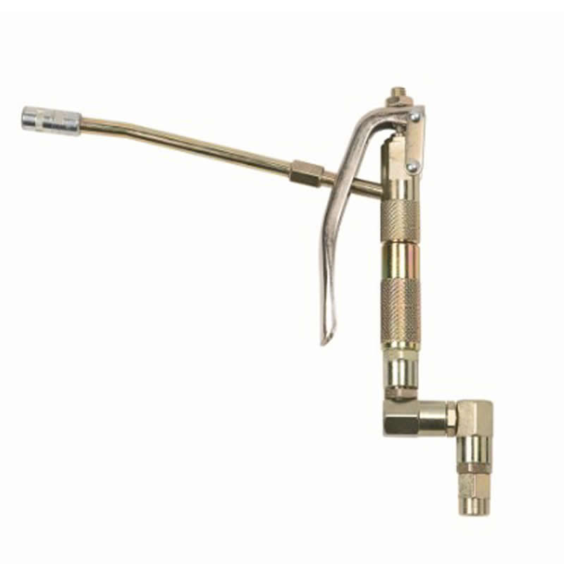 GREASE GUN WITH RIGID TERMINAL Z-SWIVEL JOINT
